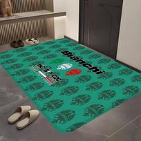 B-bianchi-S Bicycle Logo Floor Mat Non-Slip Laundry Room Mat Laundry Decor Balcony Child Living Room Household Carpets 40cm x 60cm
