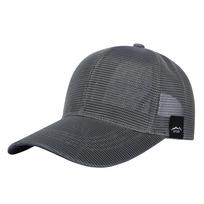 Casual Summer Baseball Cap Full Mesh Breathable Sun Hat Letter Adjustable Snapback Hat for Men Women tamsiai pilka spalva