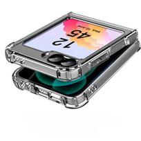 Slim Phone Case For Samsung Galaxy Z Flip 7 fe 6 5 4 Flip6 Flip5 Flip7 Clear Transparent  Acrylic Hard PC Back Protective Cover Galaxy Z Flip7 gryna