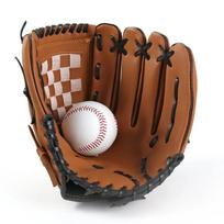 Outdoor Sport Baseball Glove Softball Practice Equipment Size 9.5/10.5/11.5/12.5 Left Hand For Kids/adults Man Woman Training 9.5 in black