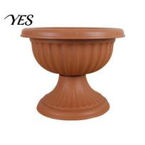 Flower Urn Plant Pot Plastic Planter, Goblet-Shaped Pot, Lightweight Flowerpot with Decorative Planter Drainage Holes for Indoor Outdoor Garden Patio S ruda