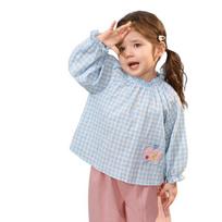 LUSON Baby Girl's Puff Sleeve Shirt 100 šviesiai geltonos spalvos
