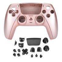PS5 Controller Replacement Buttons Shell DIY Accessories Rose Gold rožinio aukso spalvos