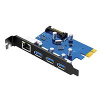 UGREEN PCI-E Gigabit Network Card with 3-Port USB 3.0 Hub