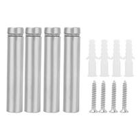 4pcs Stainless Steel 12*60 Celsius 12*80mm Advertising Nail Hollow Glass Standoff Holder(12*60mm)