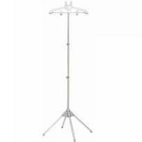 Aluminium Alloy Floor Mounted Ironing Rack Floor Standing Scalable Clothes Steamer Holder Black/Grey Quadrangle Bracket pilka