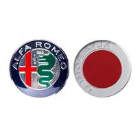 OAHJY1 5 colors 75mm Car Front Hood Emblem Logo Rear Trunk Badge for Alfa Romeo 159 147 Giulietta Stelvio 4C MITO 156 Giulia Sportiva