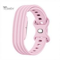 Swim Proof Watch Band Silicone for Google Fitbit Air, Water Sweat Tracker Replacement Resistant Sport Band, Adjustable Fitness Strap rožinė