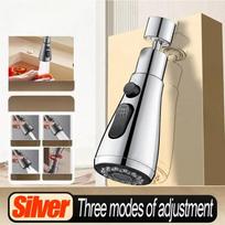 Universal Kitchen Faucet Extender 360° Swivel Aerator Plastic Splash Guard Strainer Sink Aerator Spout  Kitchen Accessories sidabras