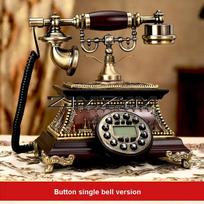 Senovinis besisukantis diskinis telefono ragelis Solidus medinis fiksuotojo ryšio telefono ragelis Klasikinis senamadiškas mygtukinis telefono ragelis dekoravimui