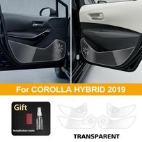 For Toyota Corolla E210 2019 TPU Car Door Anti Kick Pad Inner Side Edge Film Front and Rear Door Side Panel Protection Pad