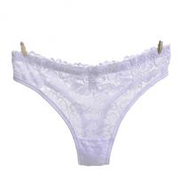 Seksualūs permatomi gėlėti nėriniai G-String Moteriški apatiniai kelnaitės Vienspalvės juostos