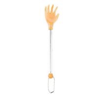 Teleskopinis „Scratcher Tickle“ nerūdijančio plieno nugaros masažas „Niežtintis nuo masažo“. 18-45cm geltona