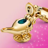 925 Sterlingo sidabro karoliukai Magic Aladdin lempa Auksinis karoliukas pakabukas Charm Clear CZ Fit originalus mados apyrankės papuošalai Moteriški papuošalai