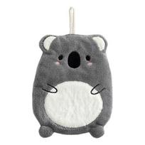 Itin sugeriantis rankšluostis vaikams animacinių filmų gyvūnams indų šluostė greitai džiūstantis mikropluošto rankšluostis Koala dramblys begemotas lapė pelėda stiliaus virtuvės indų audinys pilka/balta