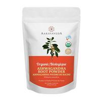 Aarshaveda Ekologiškas Ašvagandos šaknų miltelių pakelis 200 g - 100% sertifikuotas ekologiškas, be glitimo ir veganiškas, gerina kaulų ir raumenų stiprumą, mažina stresą
