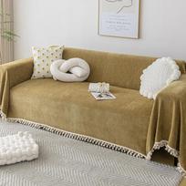 Chenille Waterproof Non-Slip Sofa Cover: Anti-Cat Scratch, Dust-Proof, All-Season Use. 180x130cm