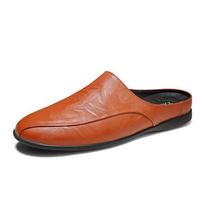 Itališki pusbačiai Vyrams Natūrali Oda Penny Loafers Prabangus Prekės ženklas Vasariniai Rankų darbo Kvėpuojantys Įslystami Batai Vyriškos Šlepetės Juodos 38 ruda