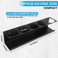 Spray Paint Organizer Lube Can Storage Rack 5 Can Holes Shelf Steel Aerosol Spray Can Rack Organizer Aerosol Spray Bottle Holder none juoda