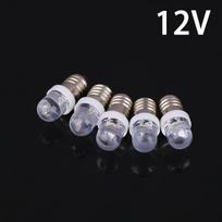 5 vnt. E10 LED lemputė E10 DC 3V 6V 12V 24V prietaiso lemputė E10 indikatorinė lemputė senamadiškas žibintuvėlis žibintas pasidaryk pats darbas mini švieselė 12V