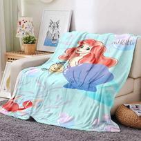 1 vnt. Undinėlės vardinė antklodė Lengvas flanelės pledas sofai, lovai, kelionėms, stovyklavimui, svetainei, biurui, sofai, foteliui 80cmx120cm gray