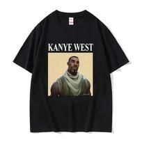Juokingi Kanye West Memų Marškinėliai Vintažiniai Hip Hop Rap Stiliaus Moteriški Streetwear Harajuku Trumpomis Rankovėmis Laisvalaikio Estetiški Drabužiai S