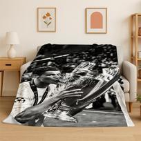 CR7 Goat R-Ronaldo Football Star Flannel Blanket Soft Warm Throw Blanket for Bedroom Living Room Bed Travel Camping Picnic Kid 75x90cm