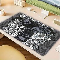 Mouse Pad Keyboard Mouse Pad Game Console Pad office Pad Desk accessories Computer Laptop Pad Waterproof Flowers And Pistols 220x180x2mm