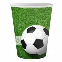 Popieriniai puodeliai futbolo tema, 200 ml, 6 vnt.