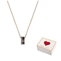Swarovski Necklaces Unisex Rose Gold tone Plated F-white gift box rožinio aukso spalvos