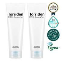 Torriden Dive In Low Molecular Hyaluronic Acid Cleansing Foam 150mL Double Set (150mL+150mL)