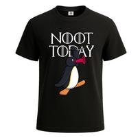 New Noot Today Pingu Funny Penguin Graphic Unisex T-Shirt Gift Party Novelty Top M