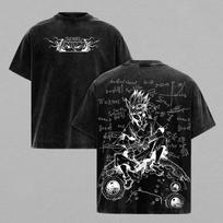 Senku lshigami T Shirt Vintage Washed Oversized Tees Tops Men Clothing Summer Short Sleeve 100% Cotton T-shirt S