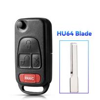 1 Button Flip Folding Keyless Entry Remote Key Fob Case Shell For Mercedes Key For Benz C E S Ml Sl Ml55 Amg S500 Sl500 black