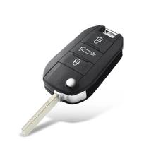 Automobilio raktas Peugeot 208 2008 301 308 508 5008 Rcz Citroen C-Elysee C4-Cactus priekinio žibinto vidurinis nuotolinio valdymo raktas korpusas