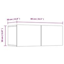 TV Cabinets 4 pcs Sonoma Oak 80 x 30 x 30 cm Engineered Wood
