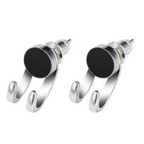 Personality Gothic Punk Black Onyx New Claw Ear Studs Fashion Jewelry Punk Earrings MeStud Earrings 2