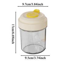 Multi-Function Cold Brew Cup with Ice Lattice Portable Coffee Mugs Creative Cold Brew Tea Cup 400ml Summer Cool Cold Drink Cup geltona