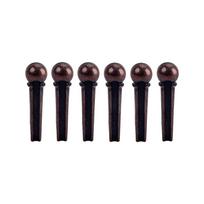 6Pcs Guitar Bridge String Studs Acoustic Guitar Bridge Pins Replacement String Pegs Guitar Accessories Easy to Use 1