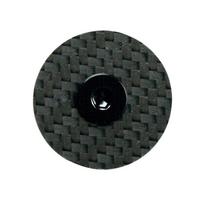 High Performances Carbon Fibers Headset Caps and Titaniums Screws for Cyclists and Commuters black