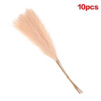 10 Units/Lot 55cm Artificial Pampas Grass Fake Flower Reed Plant Cute Decoration for Christmas Wedding Party Fluffy Reed Grass 10pcs Red oranžinė
