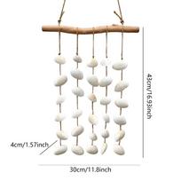 Beach Wall Decor Wind Chimes  Boho Natural Decorative Ornament Sea Shell Wall Decor For Living Room Bedroom Home Wedding Door