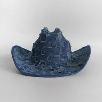 Ripped Denim Western Hat Cowboy Hat For Women Men Party Hat Fancy Dress Retro Hat Soft Fabric Personality Panama Hat black