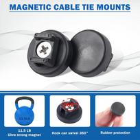 10 vnt. magnetiniai kabelių raištelių laikikliai Magnetiniai kabelių raišteliai Daugiafunkcis magnetinis kabelių laikiklis kabelių tvarkymui OneSize