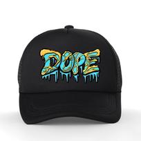 Dope Letter Printed Baseball Cap Summer Men Casual Breathable Trucker Hat Mesh Adjustable Snapback Fashionable Creative Adjustable