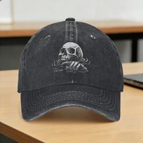 Dark Humor Skull I‘M Fine Casual Baseball Cap For Men Women Summer  Hunting Camping Trucker Hat High Quality Baseball Caps One Size