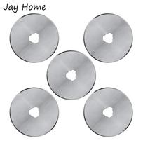 5/10Pcs 45mm Rotary Cutter Blade Quilting Fabric Paper Leather Rotary Cutters Replacement Blades with Storage Case Sewing Tools