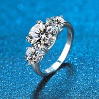 2 ct 100 % moissanite deimantinis žiedas moterims S925 sterlingas, padengtas sidabru 18k balto aukso vestuviniai žiedai nuotakos žiedai 10