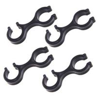 4 vnt Žygio lazdos sagtis 8 simbolių neslystantis atsidarantis Tvirtas laikantis žygio lazdos dvigubo žiedo sagtis lauke 4pcs
