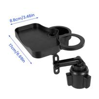 Car Cup Holder Expander Attachable Meal Tray Expanded Table Desk 360 Rotatable Car Mount Cup Table Organizer Auto Car Food Tray juoda